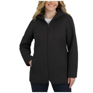 Lands' End Women's Quilted Jacket Black Small